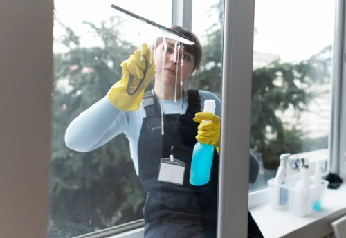 Nettoyage de vitres intérieures et extérieures à la Bachellerie